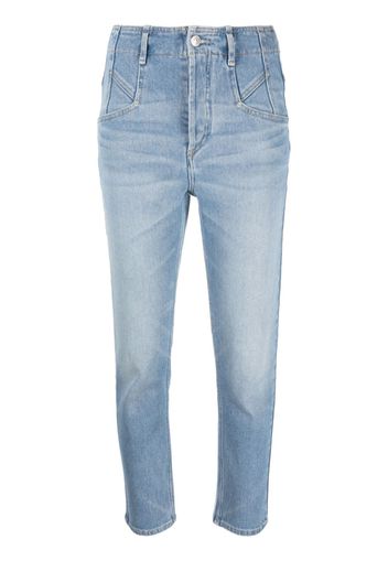 Isabel Marant Niliane cropped jeans - Blu