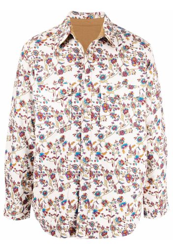 Isabel Marant floral-print cotton shirt jacket - Toni neutri