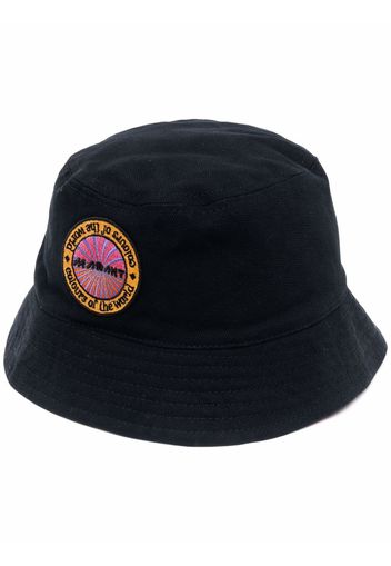 Isabel Marant logo patch bucket hat - Nero