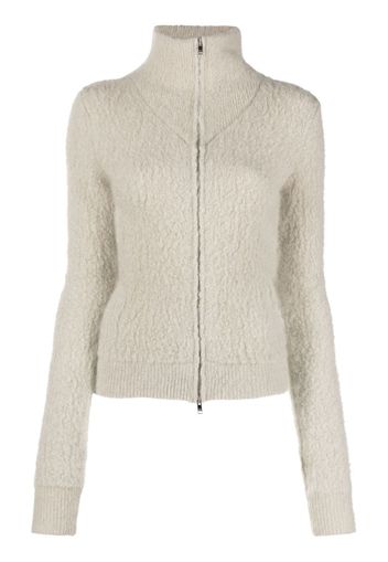 Isabel Marant Amina zip-front knitted cardigan - Grigio