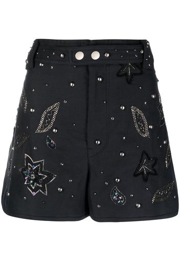 Isabel Marant Shorts con ricamo Kayneliae - Blu