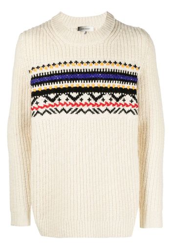 Isabel Marant Maglione Gerald con effetto jacquard - Bianco