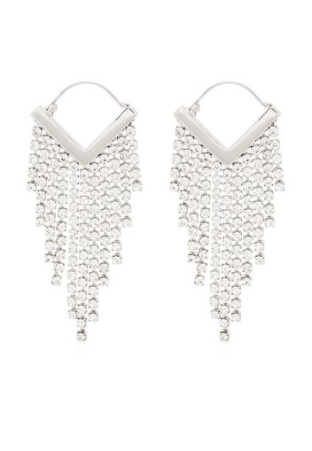 Isabel Marant glass crystal-embellished earrings - Argento