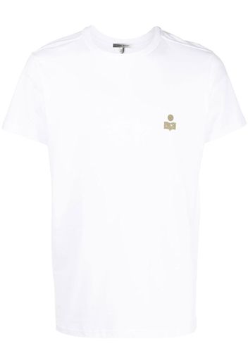 Isabel Marant logo-print organic-cotton T-shirt - Bianco