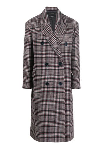 Isabel Marant checked wool coat - Blu