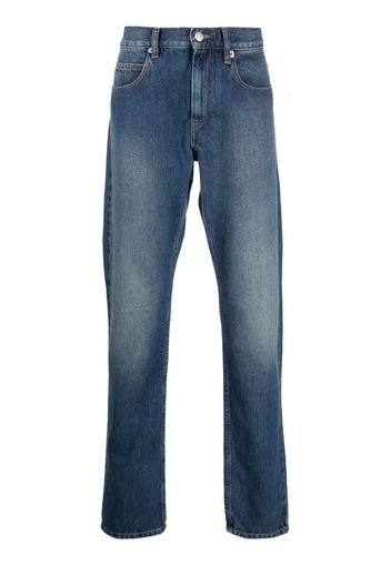 Isabel Marant straight-leg mid-wash jeans - Blu