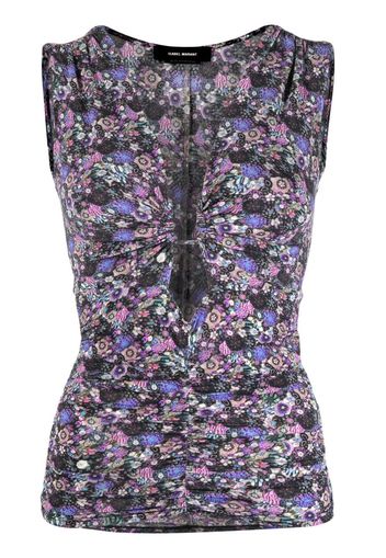 Isabel Marant floral-print tank top - Viola