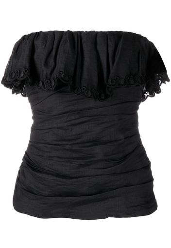 ISABEL MARANT off-shoulder ruched top - Nero