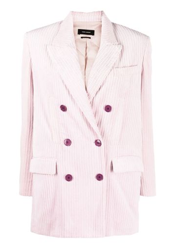 Isabel Marant corduroy double-breasted blazer - Rosa