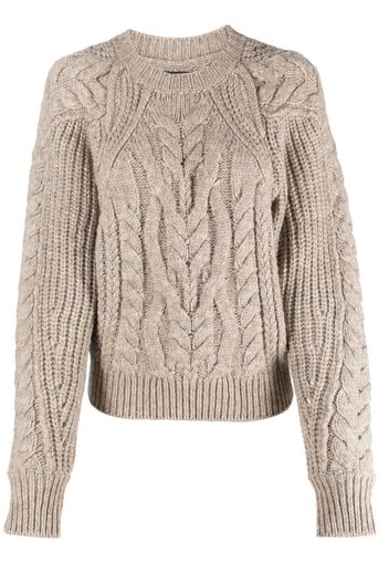 ISABEL MARANT Paloma cable-knit jumper - Toni neutri