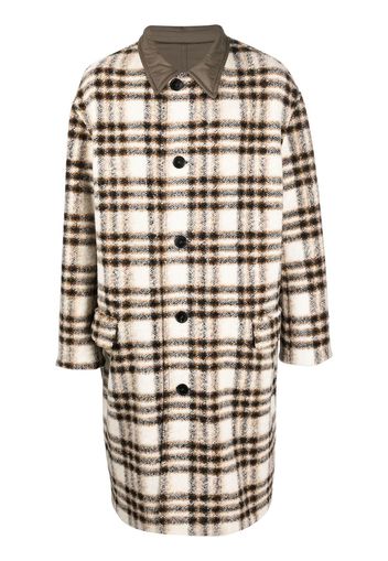 Isabel Marant check-pattern single-breasted coat - Toni neutri