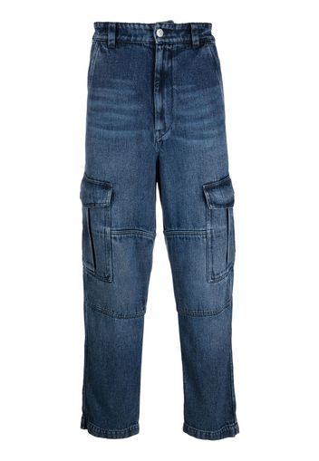 Isabel Marant straight-leg cargo jeans - Blu