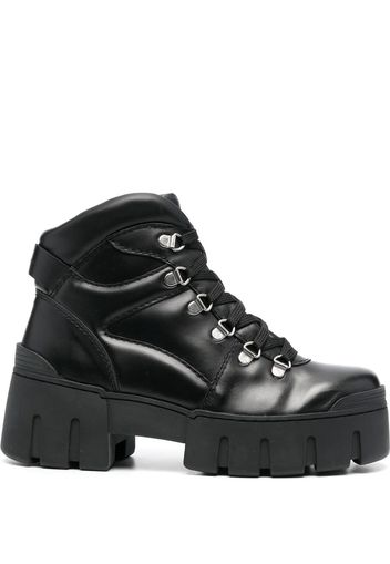 Isabel Marant lace-up leather boots - Nero