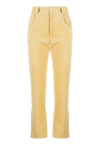 Isabel Marant Tilorsya corduroy straight trousers - Giallo