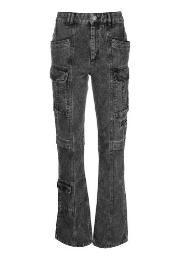 Isabel Marant distressed-effect denim jeans - Nero