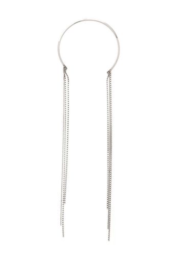 Isabel Marant draped beaded necklace - Argento