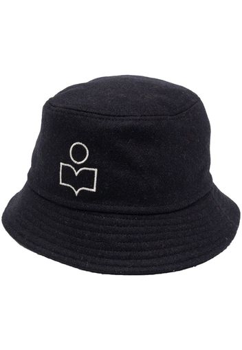 Isabel Marant logo-patch bucket hat - Blu