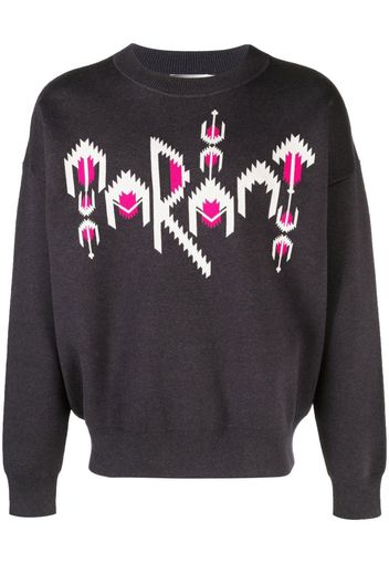 Isabel Marant logo print sweatshirt - Blu