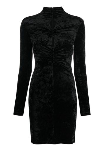 Isabel Marant long-sleeve velvet-effect dress - Nero