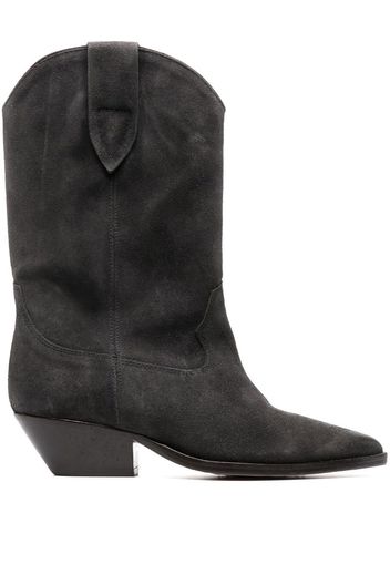 Isabel Marant cuban-heeled leather boots - Grigio