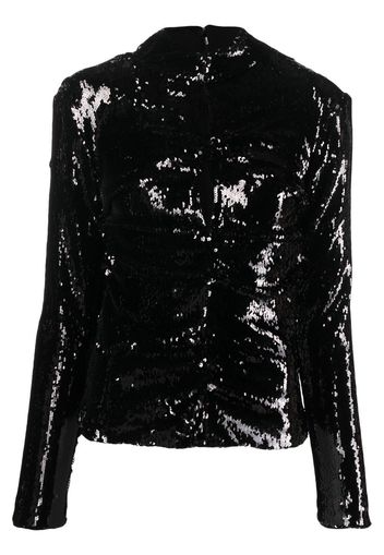 Isabel Marant Top Milana con paillettes - Nero