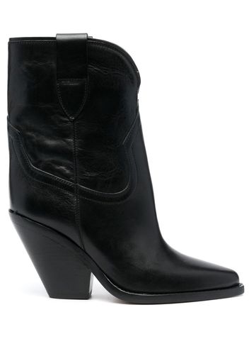 Isabel Marant 90mm leather boots - Nero