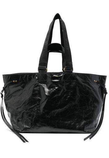 Isabel Marant Wardy crinkled-finish tote bag - Nero