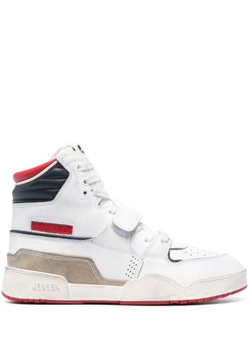 Isabel Marant lace-up high-top sneakers - Bianco