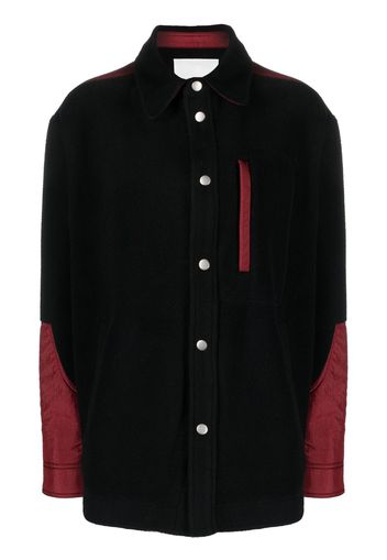 Isabel Marant Matheo fleece shirt jacket - Nero