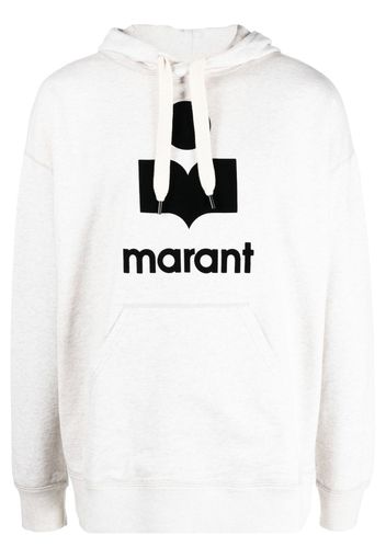 Isabel Marant logo patch hoodie - Toni neutri