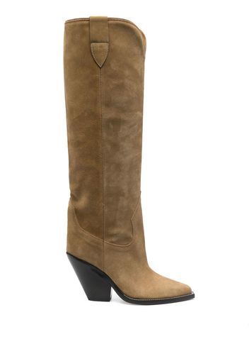 Isabel Marant 90mm suede western boots - Toni neutri