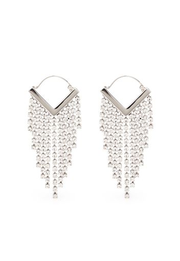 Isabel Marant rhinestone-embellishment drop earrings - Argento