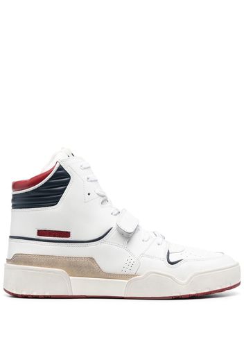 Isabel Marant Alseeh high-top leather sneakers - Bianco