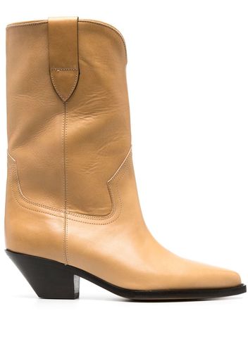 Isabel Marant 60mm Dahope leather boots - Marrone