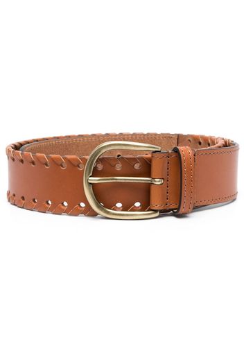 Isabel Marant woven-edge buckle belt - Marrone