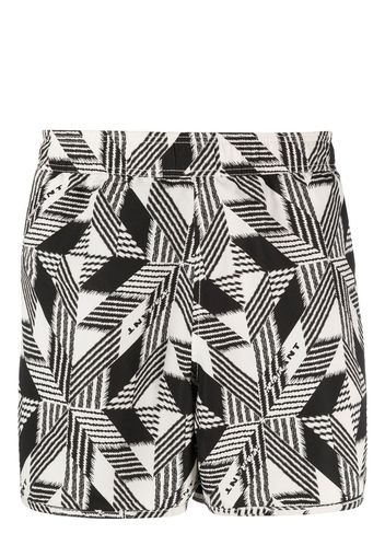 Isabel Marant geometric-print swim shorts - Nero
