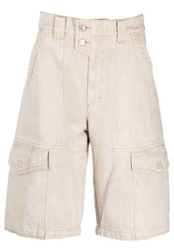 Isabel Marant cargo cotton shorts - Toni neutri