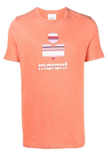 Isabel Marant logo-print crew-neck T-shirt - Arancione