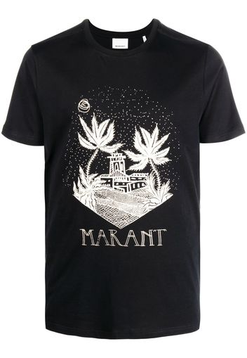Isabel Marant logo-print short-sleeved T-shirt - Nero