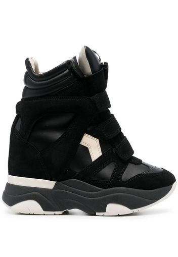 Isabel Marant Balskee high-top leather sneakers - Nero