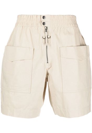Isabel Marant elasticated-waistband Bermuda shorts - Toni neutri