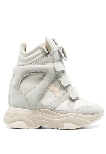 Isabel Marant Balskee high-top leather sneakers - Bianco