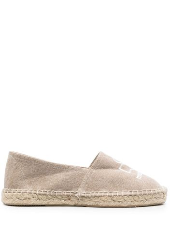 Isabel Marant logo-print slip-on espadrilles - Toni neutri