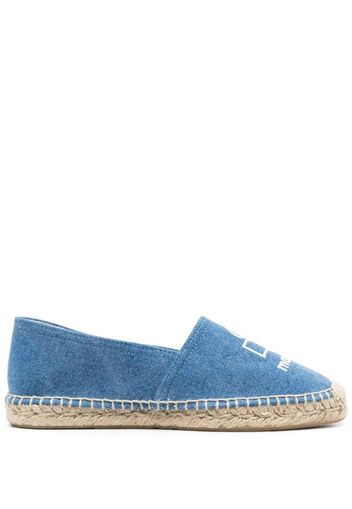 Isabel Marant logo-print slip-on espadrilles - Blu