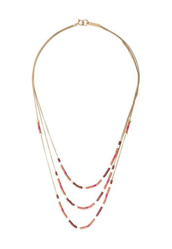 Isabel Marant bead-detail layered necklace - Oro