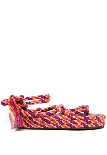 Isabel Marant Erol tasselled rope sandals - Arancione