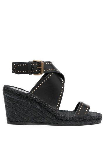 Isabel Marant 80mm espadrille wedge sandals - Nero