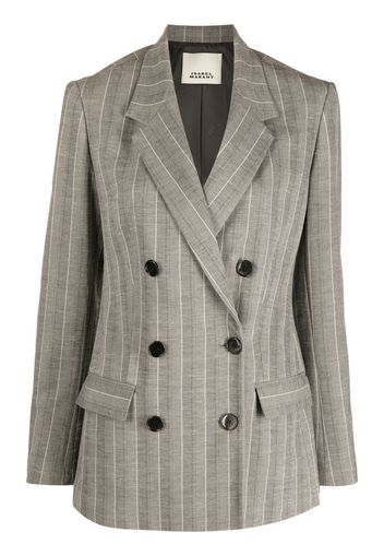 Isabel Marant tailored striped double-breasted blazer - Grigio