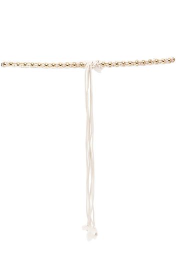 Isabel Marant self-tie bead-embellished belt - Toni neutri