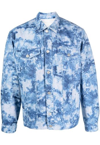 Isabel Marant camouflage-print denim jacket - Blu